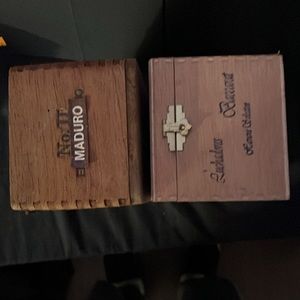 EMPTY Cigar boxes real wood
